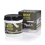 ROSTdelete Rostentferner | Naturprodukt auf Basis von Zitronensäure | Entroster für Fahrrad, Auto, Motorrad, Werkzeug und mehr ohne giftige Dämpfe | Echter Rostentferner, kein Rostumwandler [500g]