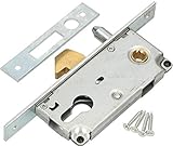 KOTARBAU® Hakenschloss Schiebetore Einsteckschloss 72/30 Führungsdorn Schiebetürschloss Hakenfallenschloss Korrosionsbeständig Schließblech Eingang