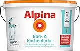 Alpina Bad- und Küchenfarbe 1 L Spezialfarbe, weiß