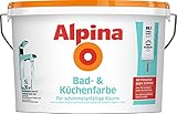Alpina Bad- und Küchenfarbe 1 L Spezialfarbe, weiß