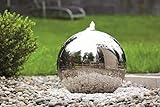 seliger Gartenbrunnen Edelstahlbrunnen Ocean Kugelbrunnen Bodeneinb