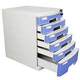 Desktop-Aufbewahrungsbox Büro-Kabinett PP Material mit Schloss 6 Schubladen,die den Kabinett abschließ