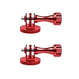 2 Stück Aluminium integrierte Stativadapter Stativadapter Halterung mit Metall Lange Schraube Action Kamera Adapter fü