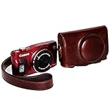 PU Leder Kameratasch Kamera-Taschen SLR-Taschen for Canon PowerShot SX710 HS Sx700 HS Kaffee dark b