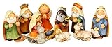 Timtina® originelles 11-teiliges Krippenfigurenset Kinderkrippe C