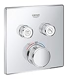 GROHE Grohtherm SmartControl | Brause- & Duschsystem - Thermostat mit 2 Absperrventilen | chrom | 29124000