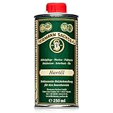 Hermann Sachse Hartöl - 250ml - Holzöl - Möbelöl - Effektiver Holzschutz im Innenbereich - Natürliches Leinöl - Arbeitsplattenöl - Öl für Tische - Made in Germany