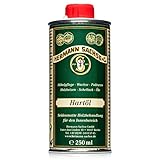 Hermann Sachse Hartöl - 250ml - Holzöl - Möbelöl - Effektiver Holzschutz im Innenbereich - Natürliches Leinöl - Arbeitsplattenöl - Öl für Tische - Made in Germany