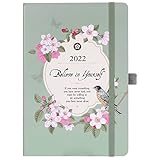 Tagebuch 2021-2022-A5 Wochenplaner von Juli 2021 bis Juni 2022 mit Hardcover, Stiftschlaufe, Rückentasche, 21,5 x 15,5 x 1,5 cm, Terminkalender 2021-2022