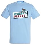 Urban Backwoods Where's Perry Herren T-Shirt Blau Größe L