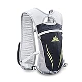 WUQIAO Marathon Water Backpack Hydration Running Vest Pack Mit 2L Wasserblasentasche, Atmungsaktiver Rucksack, Verstellsystem,G