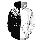 SSBZYES Herren Pullover Hoodie Herrenmode Print Pullover Große Größe Sweatshirt Hoodie Poker Spades Print Paar Lang