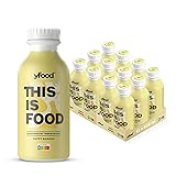 yfood Banane | Leckere Trinkmahlzeit für unterwegs | THIS IS FOOD Drink | 34g Protein, 26 Vitamine und Mineralstoffe (12 x 500ml)