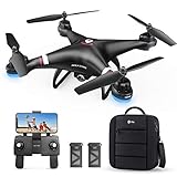 Holy Stone HS110G GPS Drohne mit 1080P Kamera HD Live Übertragung für Kinder,RC Quadcopter ferngesteuert mit Follow Me,2 Akkus Lange Flugzeit,Auto Rückkehr,APP Handy gesteuerte FPV Drohnen mit T