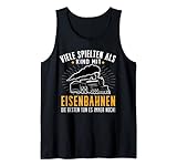 Modelleisenbahn man ist nie zu alt Kind Modellbahn Lokführer Tank Top