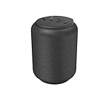 YXZQ Kabelloser Lautsprecher Mini Bluetooth-Lautsprecher-Lautsprecher IPX6. Drahtloser tragbarer Lautsprecher mit 360-Grad-Surround-Sound, Sprachassistent Hohe Klangqualität (Color : Black)