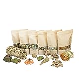 Mr. Crumble Dried Pet Food Mega-Struktur-Futter-Set aus Leckerlis für Kaninchen, Meerschweinchen, Degus und andere Nag