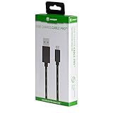 snakebyte Xbox One Micro USB CHARGE:CABLE - schwarz/grün - Kabel für sämtliche Xbox One Controller - PlayStation 4 & Xbox One kompatibel - 4m Meshcab
