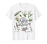 Plant These Save The Bees T-shirt Gelb Biene T