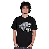 Game of Thrones/Lied von EIS und Feuer - Haus Stark Wappen T-Shirt, lizenziert - S