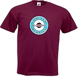 Sports Crazy Forever Blowing Bubbles West Ham Roundel T-Shirt – Größe S bis 4XL, Herren, claret, L