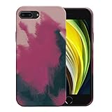 Handyhülle Kompatibel mit iPhone 7 Plus Hülle Silikon iPhone 8 Plus Slim, Handytasche Smartphone iPhone 7 Plus Case iPhone 8 Plus Flüssige Silikon, Hülle Weich Bunt (Fuchsie, iPhone 8 Plus)