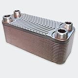 Hrale Edelstahl Wärmetauscher 30 Platten max 66 kW Plattenwärmetauscher W