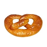 Lebensmittelattrappe Brezel 32 cm aus Kunststoff - Deko Spielzeug Geschenk Oktoberfest Bay