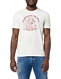 Sisley Men's 3TM4O12QQ T-Shirt, Bianco 10R, L