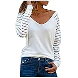 HHOP damenkleidung Pullover lang Damen stilloberteile v Pulli Damen Damenpullover arbeits Tshirt Damen Langarmshirts für Damen Bluse Damen Sommer jacken D