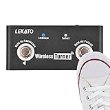 Drahtloses Page Turner Pedal, LEKATO Externes Page Tuner Pedal für Guitar Looper mit Multi Loops und Smartphones Tablets (Only for Andriod System）