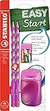 Schul-Set für Rechtshänder - STABILO EASYgraph S in pink - inklusive Spitzer + R