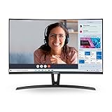 MEDION P52760 68,6 cm (27 Zoll) Full HD Curved Monitor (16:9, integrierte Lautsprecher, HDMI, VGA, Audio In, mehrsprachiges Menü)