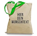 Stoffbeutel Jutebeutel mit Wunschtext/Selber gestalten mit dem Amazon T-Shirt Designer/Beutel Druck/Designertool Tragetasche/Bag/Jutebeutel WM2-g