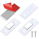 15 Stücke Schrank Magnet Verschluss Ultradünne Türmagnete Schublade Fangen Weißer Magnet Edelstahl Schrauben Schubladen Kleber Schrank Verriegelung Magnet Verschluss für Tür V