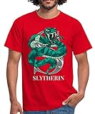 Spreadshirt Harry Potter Slytherin Wappen Monochrom Männer T-Shirt, XXL, R