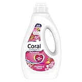 Coral Colorwaschmittel Kirschblüte & Pfirsich Flüssigwaschmittel für bunte Wäsche mit langanhaltendem Duft 20 WL (1 x 1L)