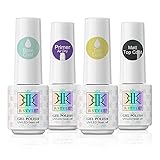 RSTYLE Base Coat No Wipe Top Coat Primer Set, Gellack UV LED Gel Nagellck, Unterlack & Überlack Set & Primer 4pcs 5