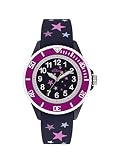 s.Oliver Mädchen Analog Quarz Uhr mit Silikon Armband SO-3926-PQ