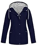 Damen Herbst und Winter Damen Jacke Drei-in-Eins Zweiteiliger Outdoor Bergsteigen Anzug Wasserdicht Jacke Jacke, dunkelblau, 42