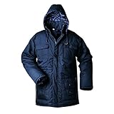 Sherpa-Parka mit abknöpfbarer Kapuze - marine M,M