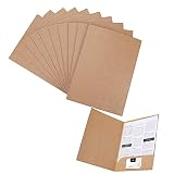 A4 Dokumentenmappe Papier Ordner Kraftpapier Aktenordner 10er Pack Papierkram Organizer mit Kartenschlitzen Ordner Umschläge Organisation für Büro, Schule und Z