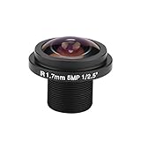 5MP HD Überwachungskamera mit Fischaugenobjektiv + 1,7 mm Brennweite + 185 ° CCTV Objektiv für Zuhause Bü