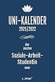 Studienplaner / Studienkalender / Uni-Kalender 2021 / 2022 für Soziale-Arbeit-Studentin (ab Sommersemester 2021): Semester-Planer / Studenten-Kalender von April 2021 bis April 2022