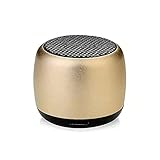 YOBAIH Bluetooth Speaker Mini Wireless Bluetooth-Lautsprecher Tragbare Musik Subwoofer Super Bass Stereo-Spalte Mobiltelefon Computer Musik-Player (Color : Gold)