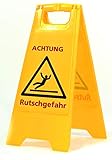 Warnschild Achtung Rutschg