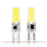 HHF LED Bulbs Lamps, LED-Birnen-Scheinwerfer G9 COB-LED-Lampe AC220V 3W G9Crystal Silikon 360 Abstrahlwinkel Leuchten ersetzen 30W Halogen-Lampen Kronleuchter (Leuchtfarbe : Warm White)