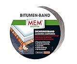 MEM Bitumen-Band, Selbstklebendes Dichtungsband, UV-beständige Schutzfolie, Stärke: 1,5 mm, Maße: 5 cm x 10 m, Farbe: Kup