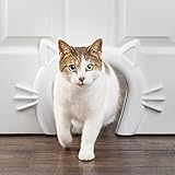 PetSafe Cat Corridor Katzenschlupf für Zimmertüren, Katzentunnel für Zimmertüren, Für Katzen bis zu 9 kg, Weiß bemalb