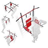 K-Sport: Klimmzugstange + Dip Station für Sprossenwand I Kraftstation mit Pull-Up Bar & Dip Stange I Klimmzug Dip Station I Pull Up Mate I Professionelle Fitnessgeräte für Zuhause, inkl. E-Book